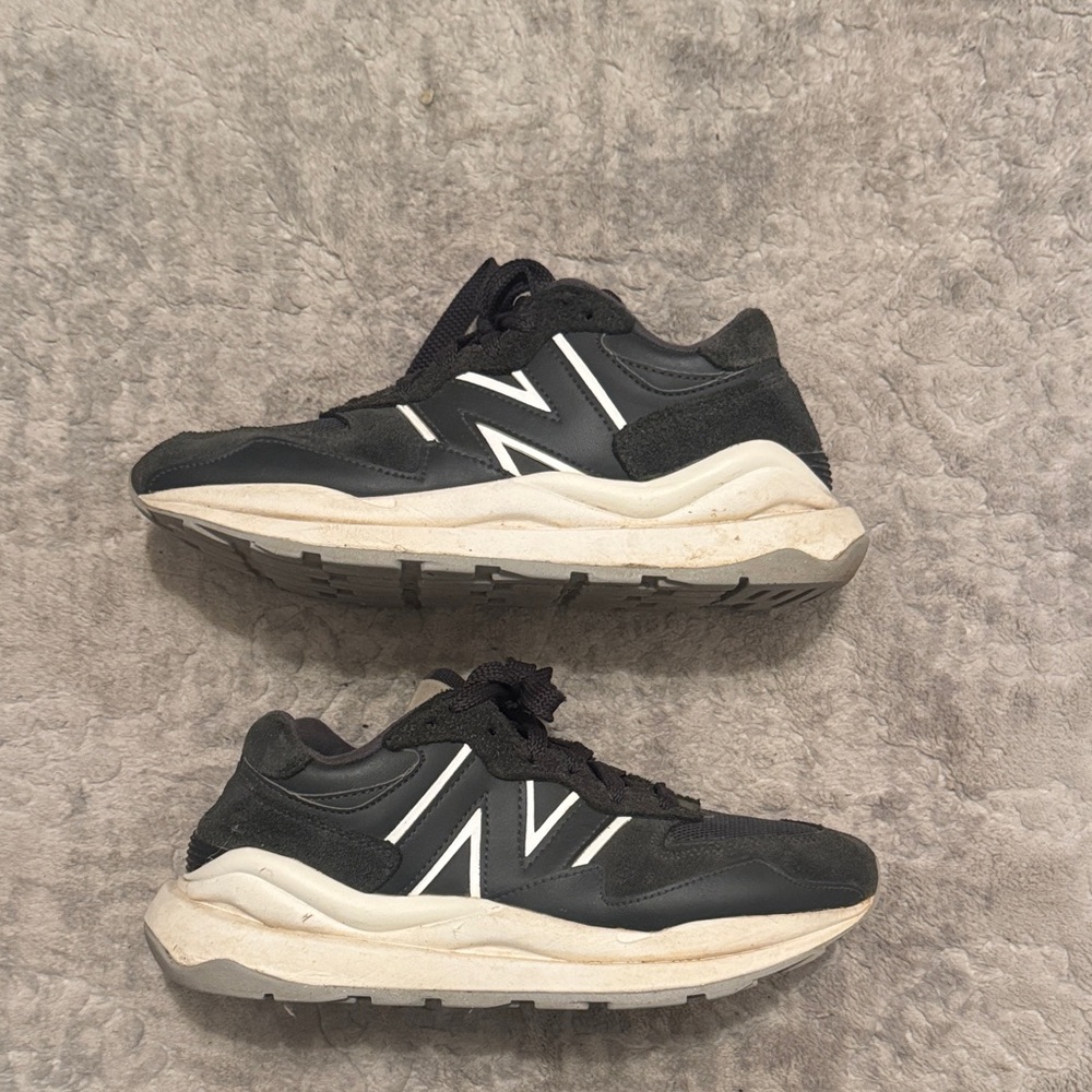 New Balance Black & Off-White Retro Runner Sneakers